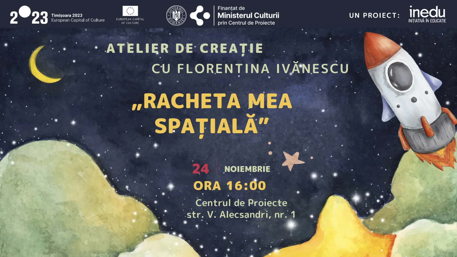 Racheta mea spațială - atelier pentru copii