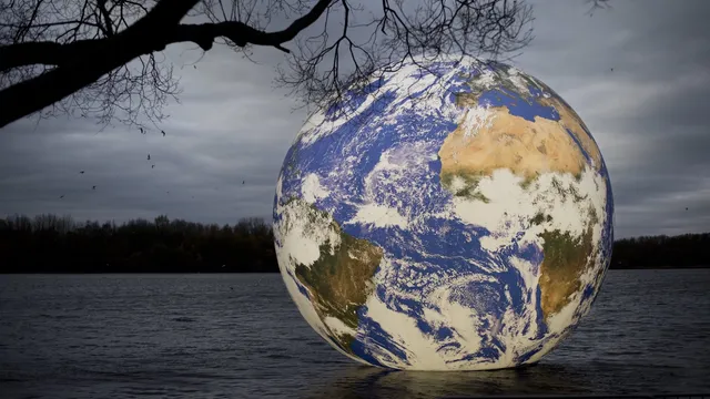 Floating Earth by Luke Jerram | Lights On Bega