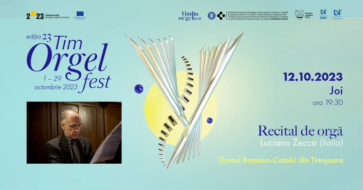 Recital de orgă Luciano Zecca (Italia)