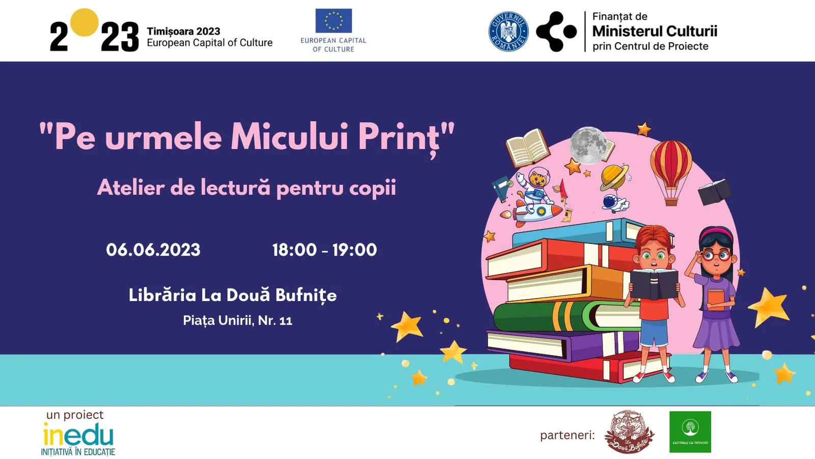 "Pe urmele Micului Prinț" - atelier de lectură pentru copii