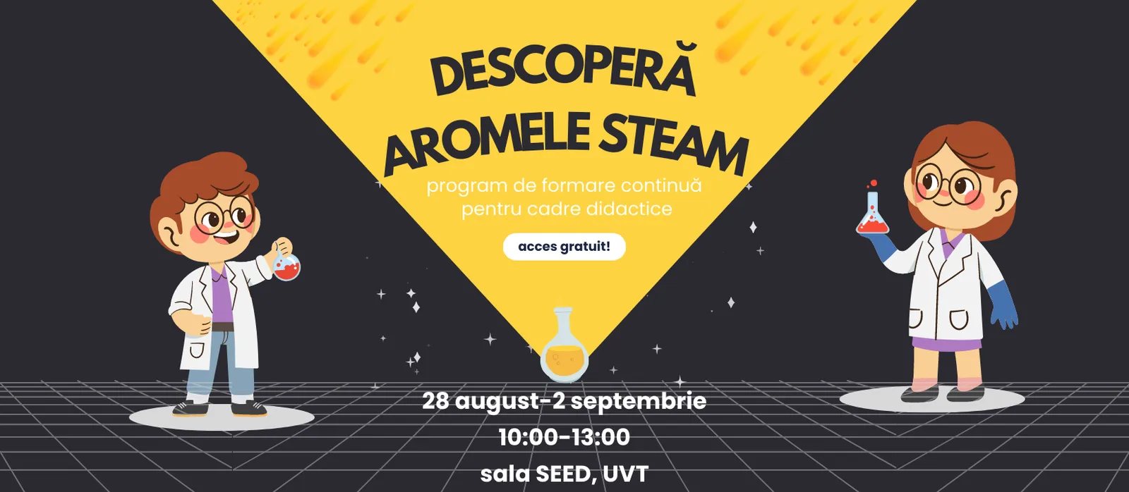 Descoperă aromele STEAM  – program de formare pentru cadrele didactice