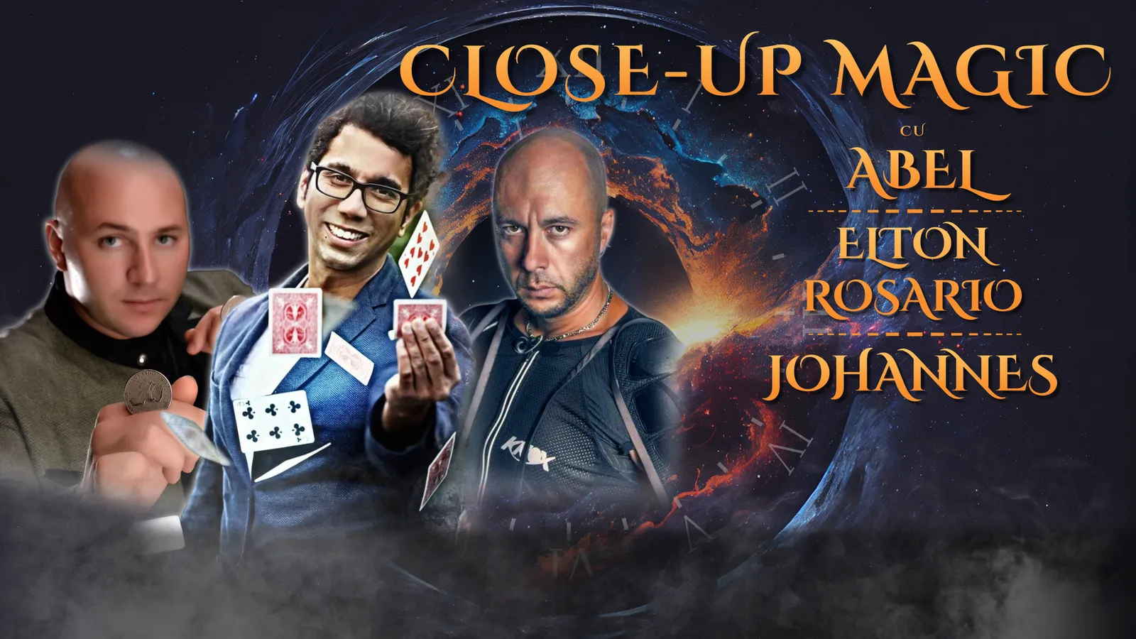 Close-up Magic cu Johannes, Abel și Elton