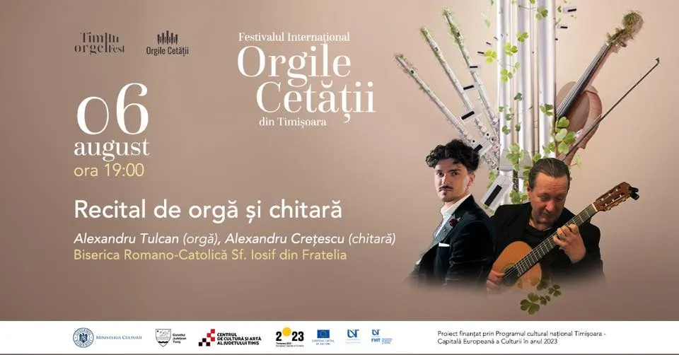 Organ and guitar recital, Alexandru Tulcan (organ), Alexandru Crețescu (guitar)