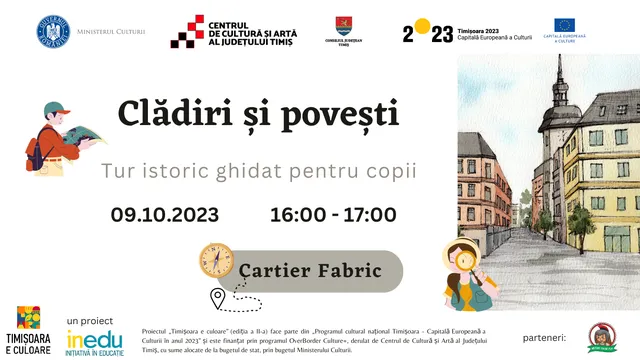 „Clădiri și povești” – tur istoric ghidat pentru copii