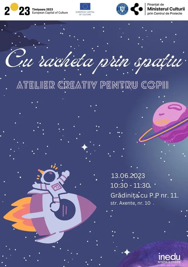 Cu racheta prin spațiu - atelier de arts & crafts pentru copii